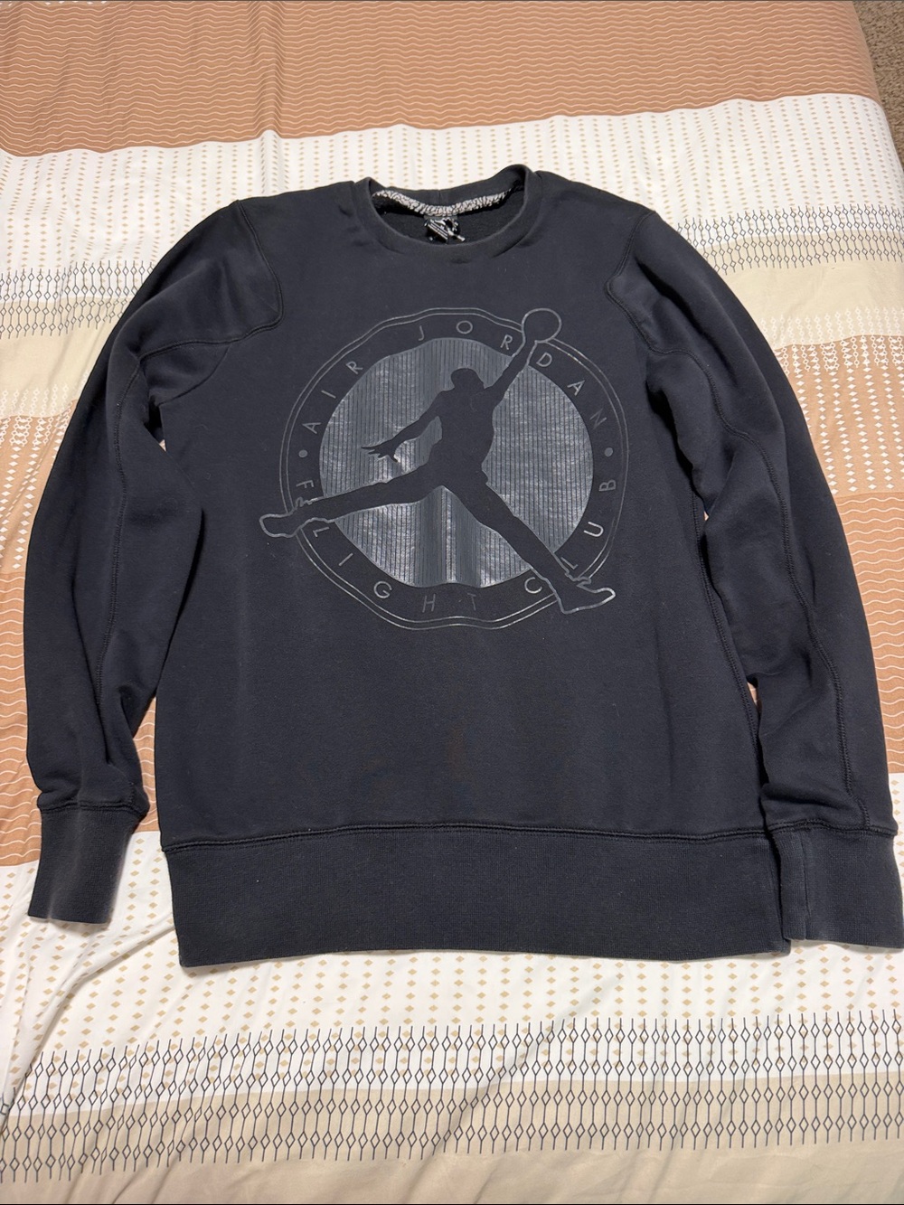 Jordan Black Flight Club Crewneck Sweatshirt